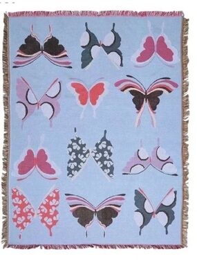 Vera Bradley Woven Throw Blanket - Butterfly By